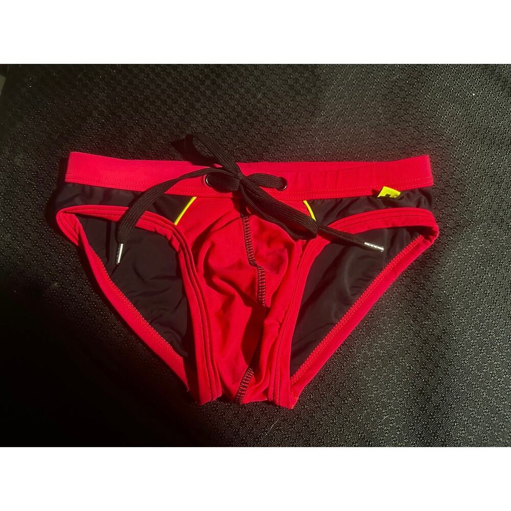 Andrew Christian Men's Swim Briefs. Mens Swimwear. Black Sz XS